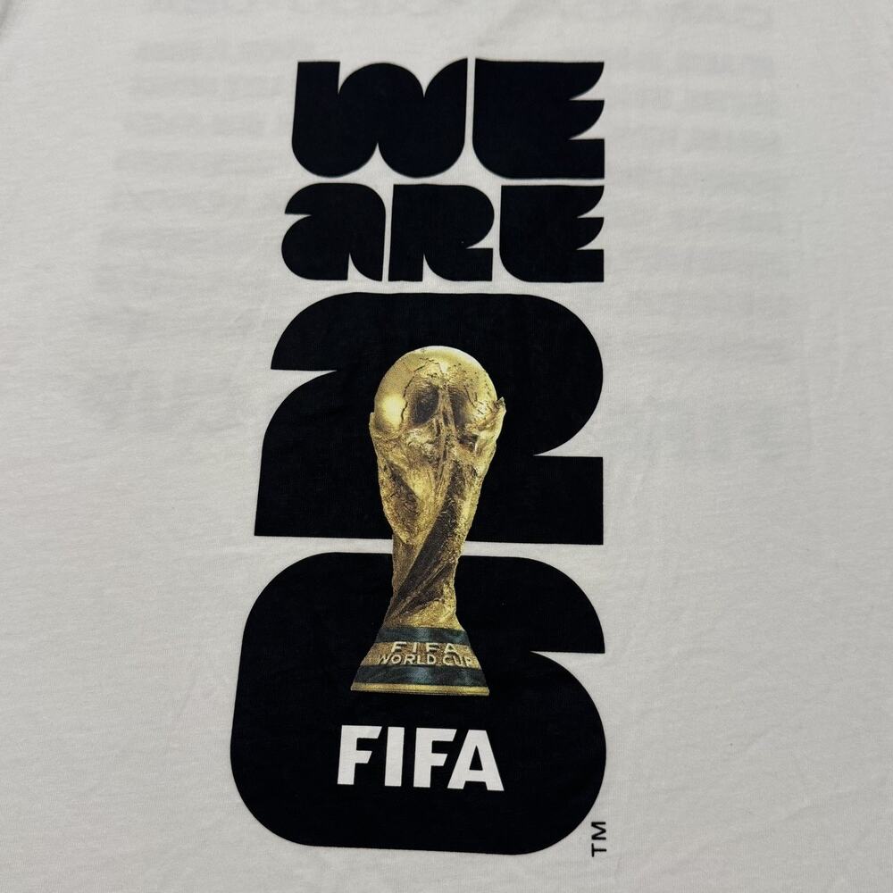 NEW 2026 FIFA Soccer World Cup 26 Trophy Graphic T-Shirt NWOT